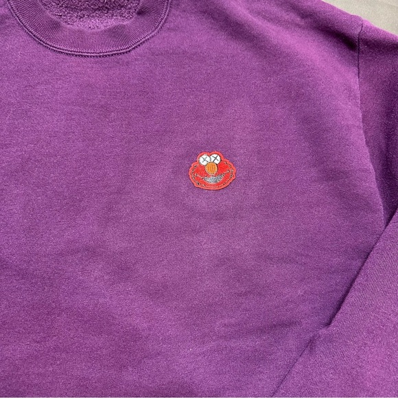 Jerzees x KAWS Elmo VNTG made in USA sz XL blank with KAWS patch A26 - Picture 4 of 5
